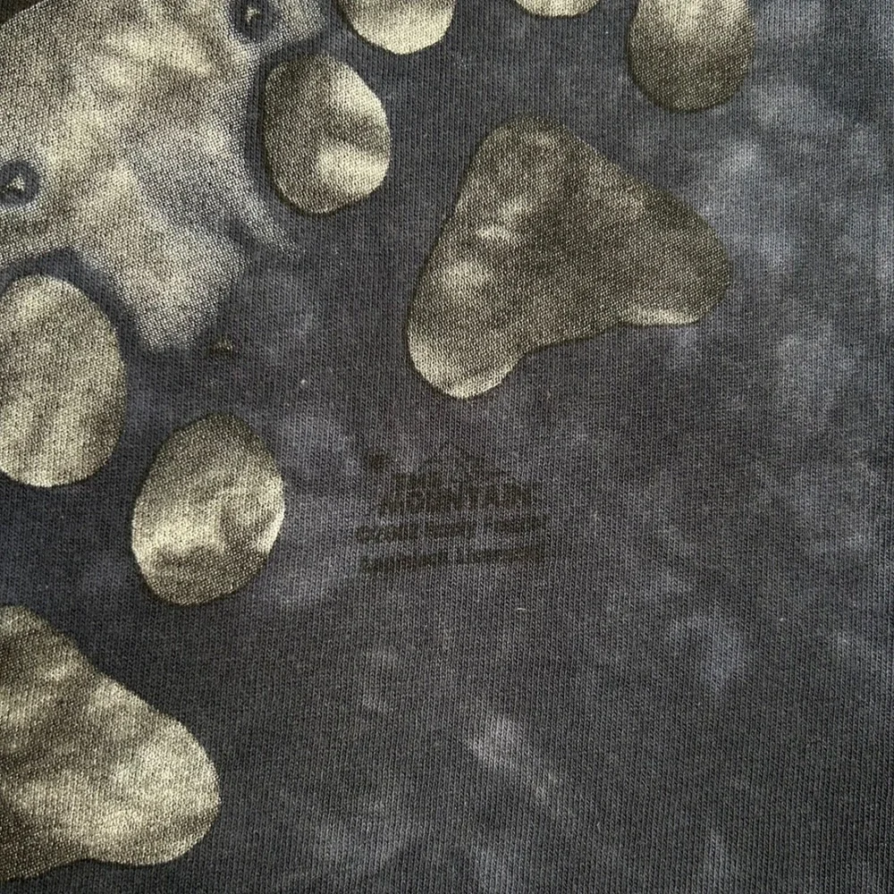 The Mountain Wolf T-Shirt‎ Tie Dye Wolf Graphic Print Nature Outdoors L